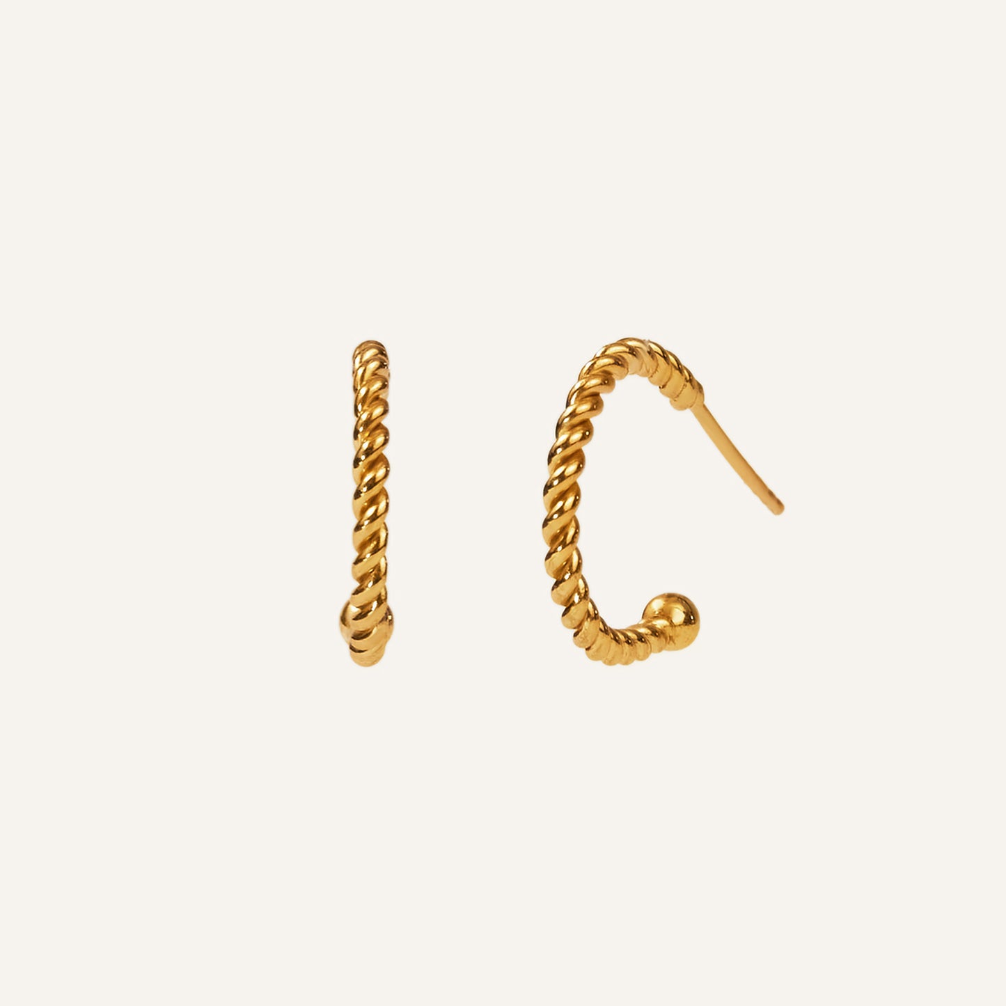 BE MY VALENTINE HOOPS GOLD