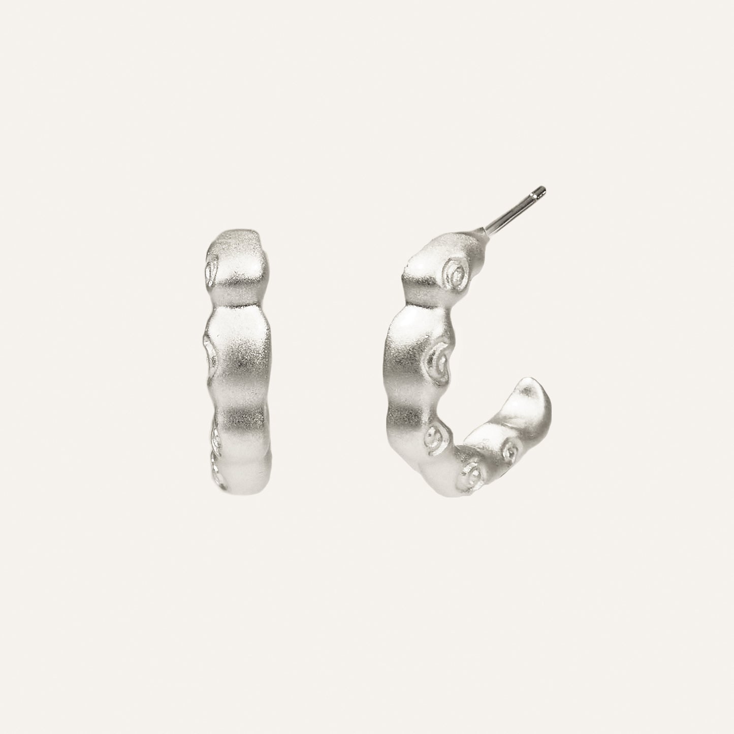 SPIRAL HOOP N1 EARRINGS